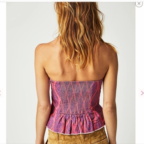 Nwot Free People Lights out corset Pink Extra Large - Picture 6 of 8